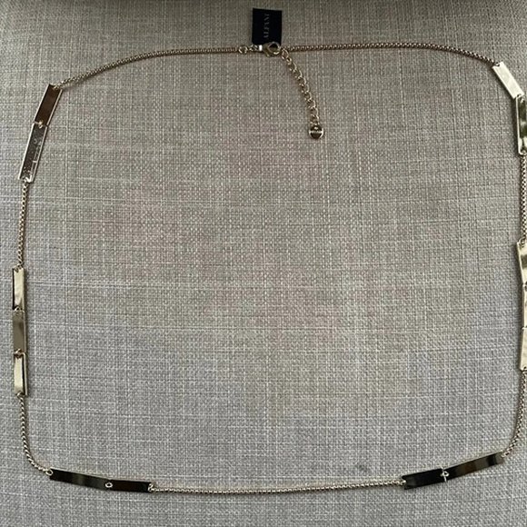 ALFANI Women Necklace Gold Tone Fashion Tablet LNG STN NK TOWER Jewelry - Picture 6 of 11